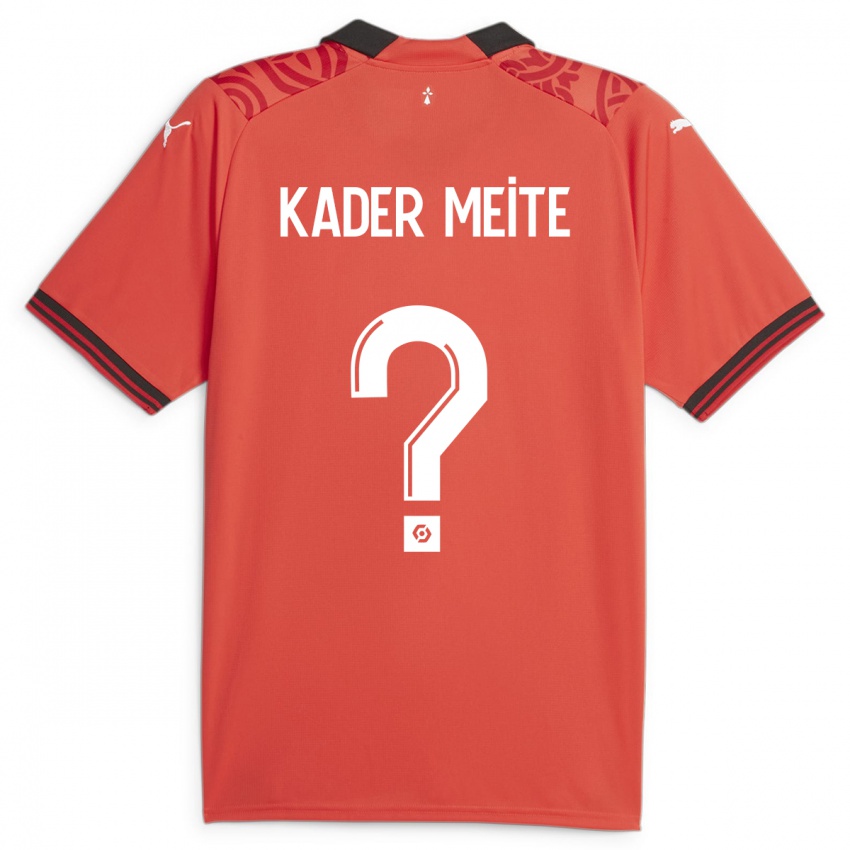 Kinderen Mohamed Kader Meïté #0 Rood Thuisshirt Thuistenue 2023/24 T-Shirt België