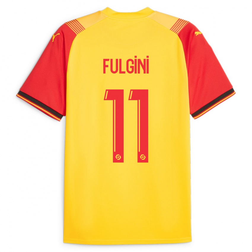 Kinder Angelo Fulgini #11 Gelb Heimtrikot Trikot 2023/24 T-Shirt Belgien