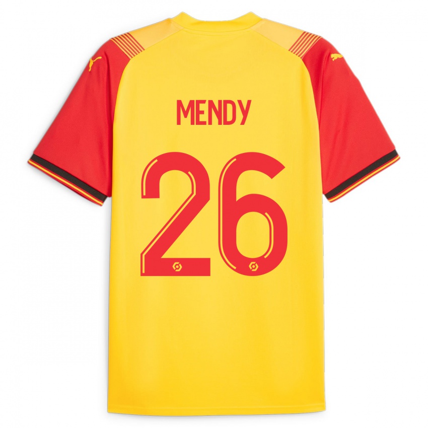 Kinder Nampalys Mendy #26 Gelb Heimtrikot Trikot 2023/24 T-Shirt Belgien