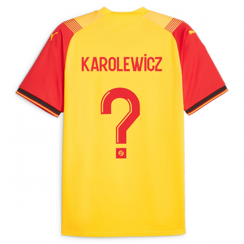 Kinder Roman Karolewicz #0 Gelb Heimtrikot Trikot 2023/24 T-Shirt Belgien