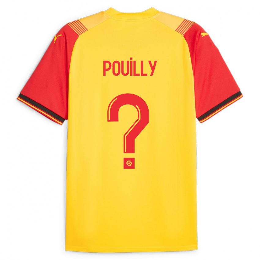 Kinder Tom Pouilly #0 Gelb Heimtrikot Trikot 2023/24 T-Shirt Belgien