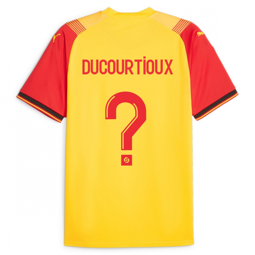 Kinder Ilan Ducourtioux #0 Gelb Heimtrikot Trikot 2023/24 T-Shirt Belgien