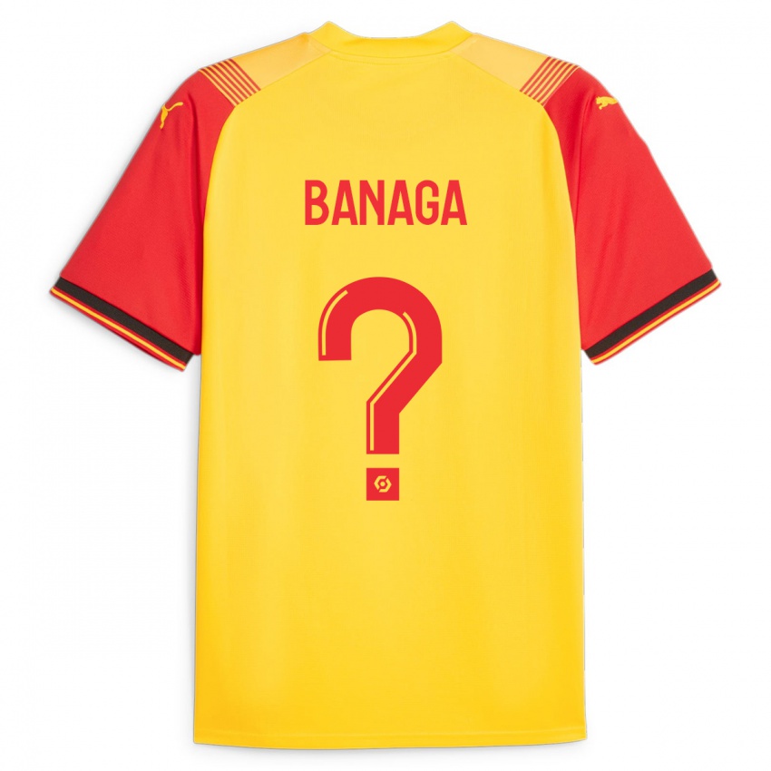 Kinder Mathéssendé Baud Banaga #0 Gelb Heimtrikot Trikot 2023/24 T-Shirt Belgien