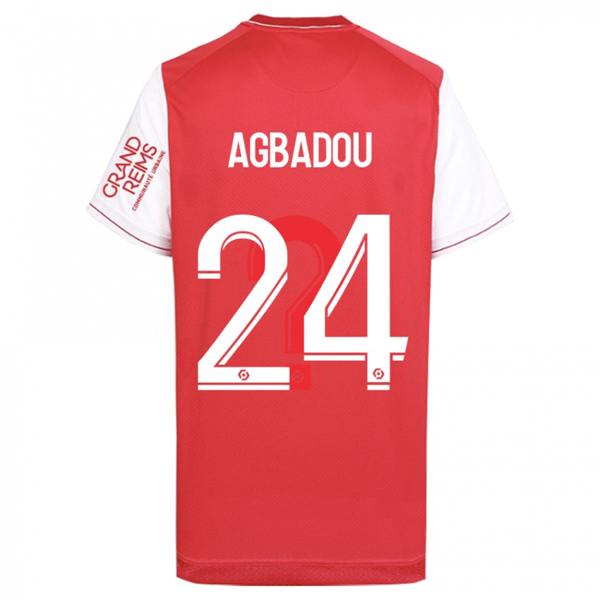 Kinder Emmanuel Agbadou #24 Rot Heimtrikot Trikot 2023/24 T-Shirt Belgien
