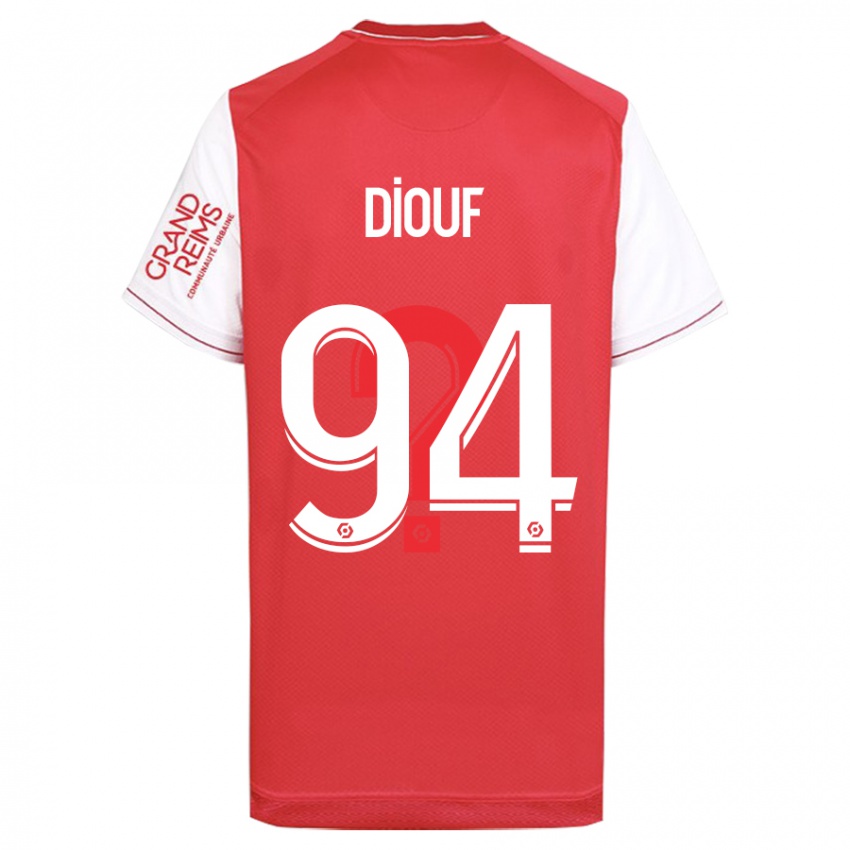Kinder Yehvann Diouf #94 Rot Heimtrikot Trikot 2023/24 T-Shirt Belgien