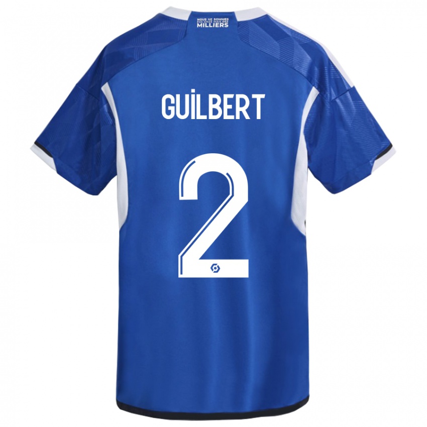 Kinder Frédéric Guilbert #2 Blau Heimtrikot Trikot 2023/24 T-Shirt Belgien