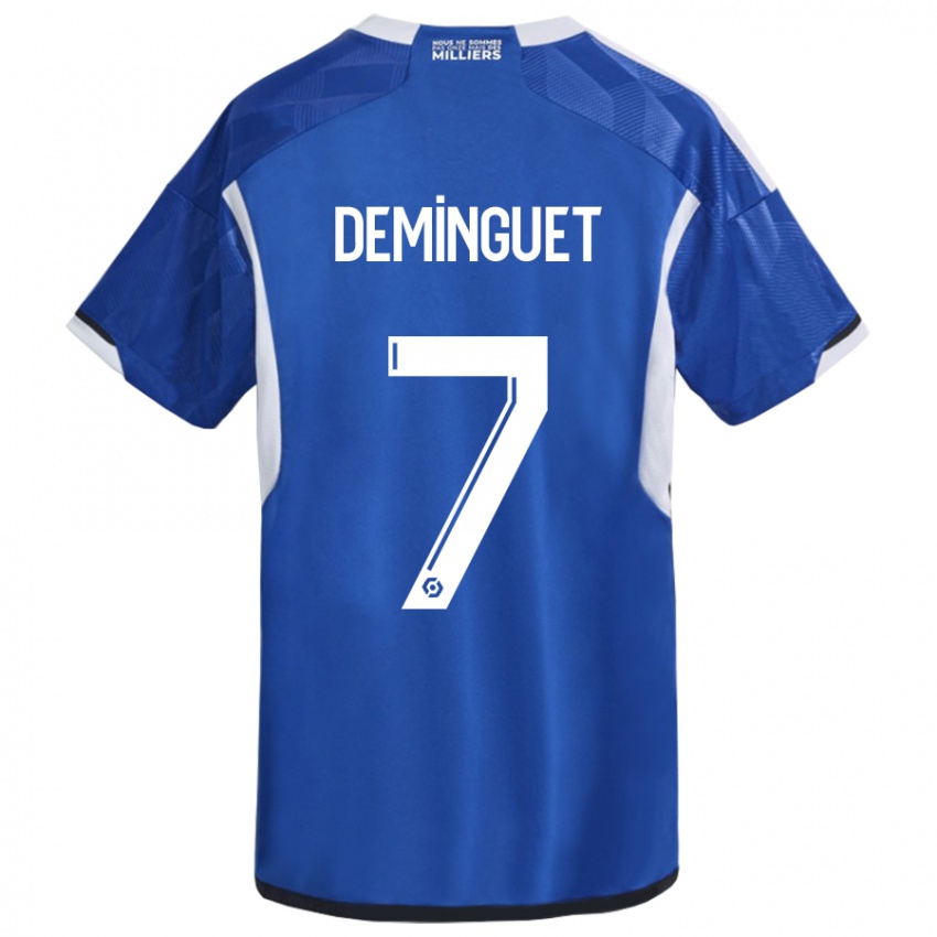 Kinder Jessy Deminguet #7 Blau Heimtrikot Trikot 2023/24 T-Shirt Belgien