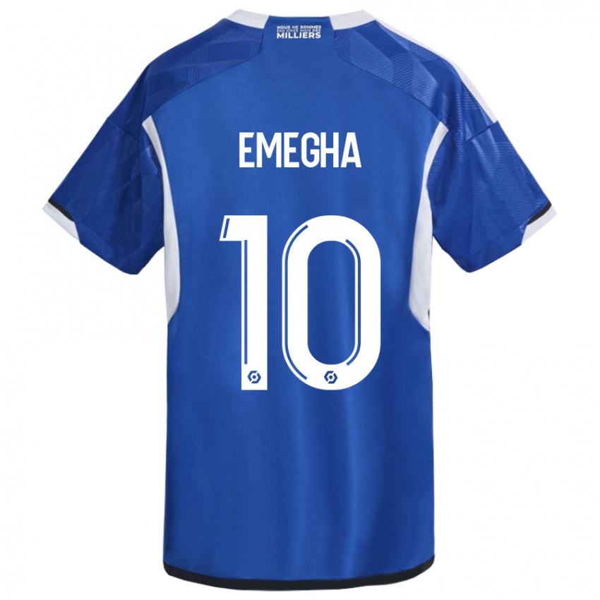 Kinder Emanuel Emegha #10 Blau Heimtrikot Trikot 2023/24 T-Shirt Belgien