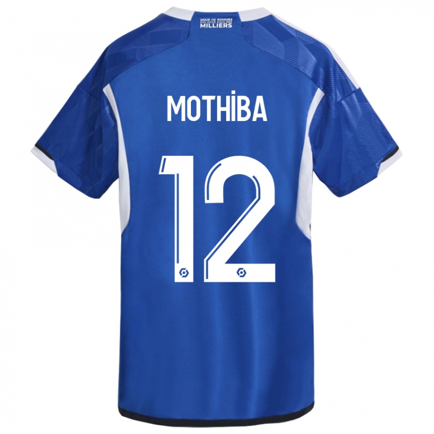 Kinder Lebo Mothiba #12 Blau Heimtrikot Trikot 2023/24 T-Shirt Belgien