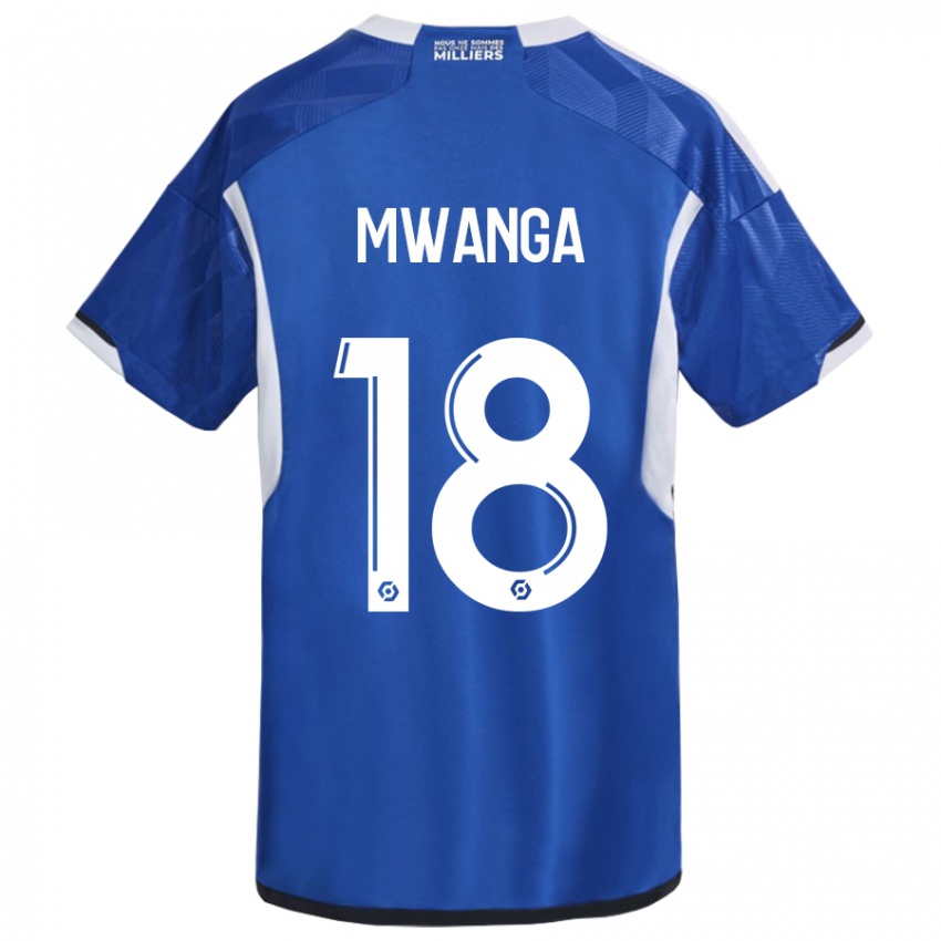 Kinder Junior Mwanga #18 Blau Heimtrikot Trikot 2023/24 T-Shirt Belgien