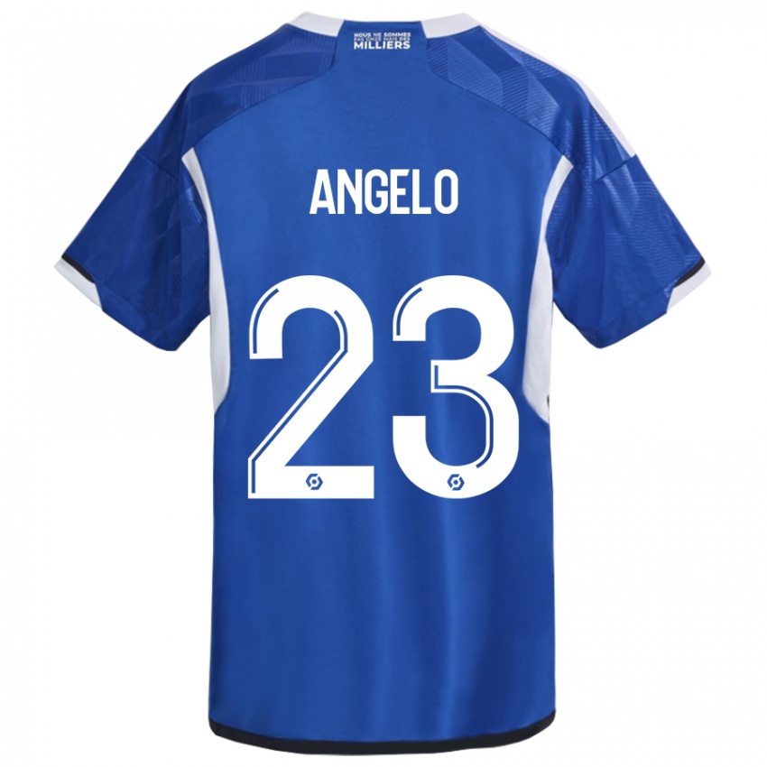 Kinder Ângelo #23 Blau Heimtrikot Trikot 2023/24 T-Shirt Belgien