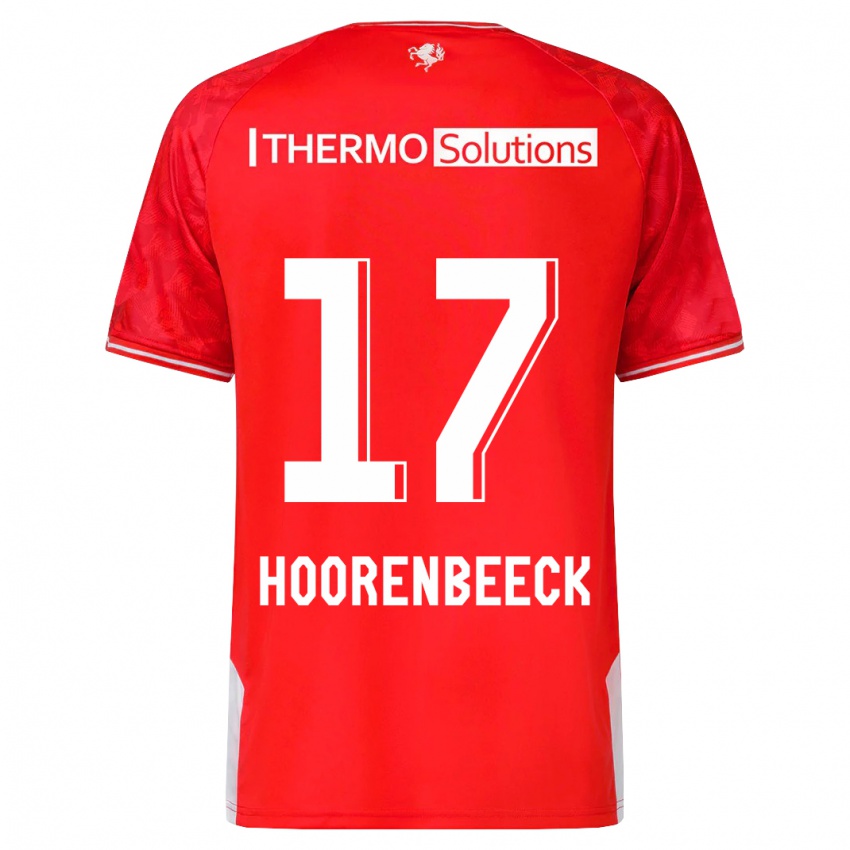 Kinder Alec Van Hoorenbeeck #17 Rot Heimtrikot Trikot 2023/24 T-Shirt Belgien