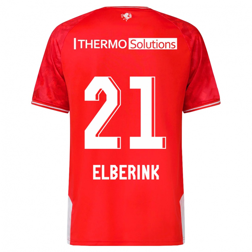 Kinder Eva Oude Elberink #21 Rot Heimtrikot Trikot 2023/24 T-Shirt Belgien