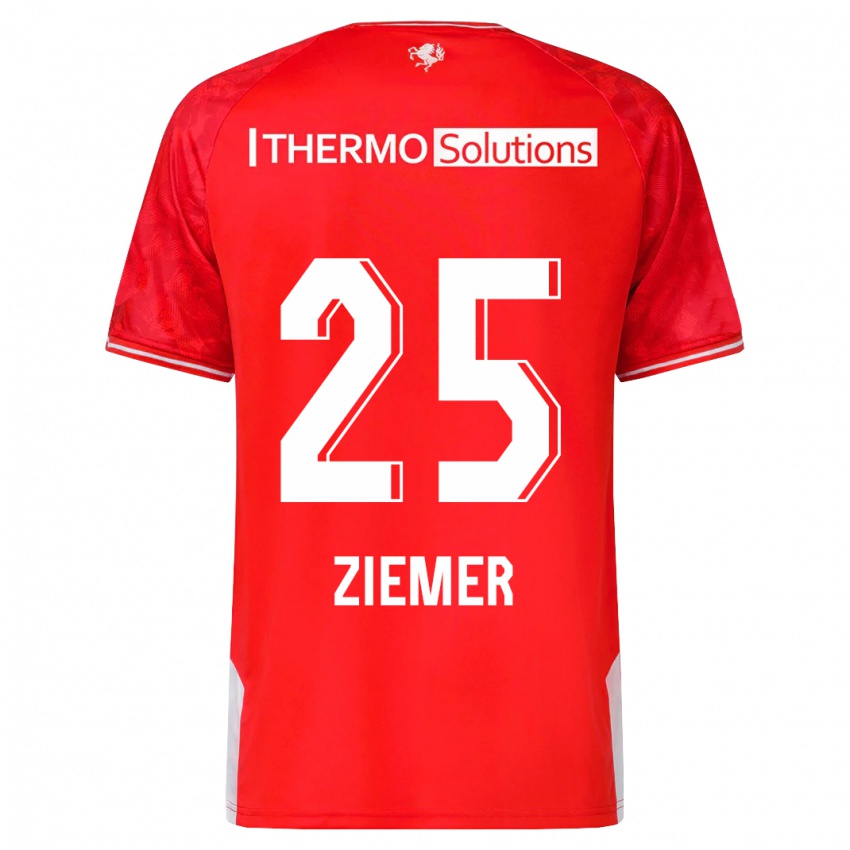 Kinder Taylor Ziemer #25 Rot Heimtrikot Trikot 2023/24 T-Shirt Belgien