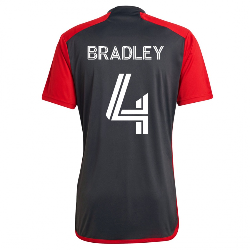Kinder Michael Bradley #4 Grau Heimtrikot Trikot 2023/24 T-Shirt Belgien