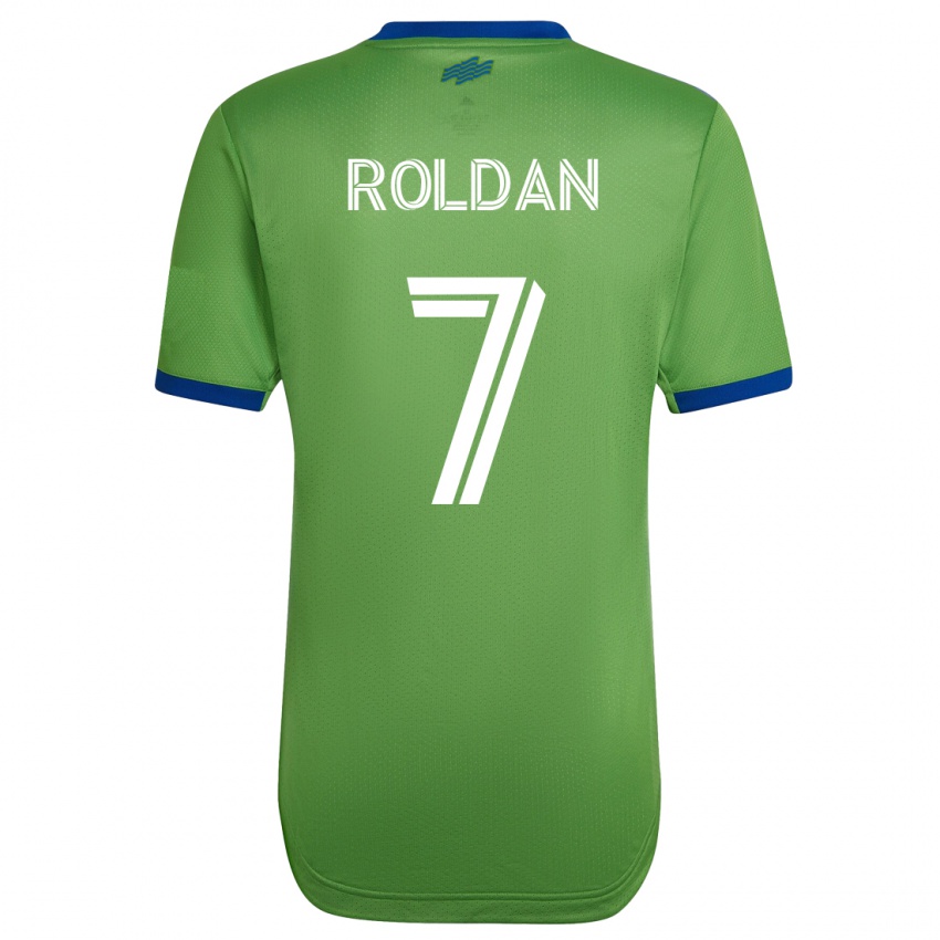 Kinder Cristian Roldán #7 Grün Heimtrikot Trikot 2023/24 T-Shirt Belgien