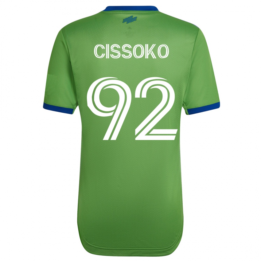 Enfant Maillot Abdoulaye Cissoko #92 Vert Tenues Domicile 2023/24 T-Shirt Belgique