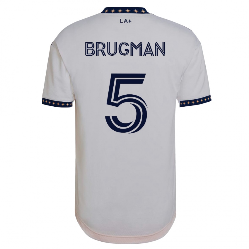 Kinder Gastón Brugman #5 Weiß Heimtrikot Trikot 2023/24 T-Shirt Belgien
