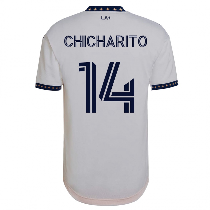 Kinderen Chicharito #14 Wit Thuisshirt Thuistenue 2023/24 T-Shirt België