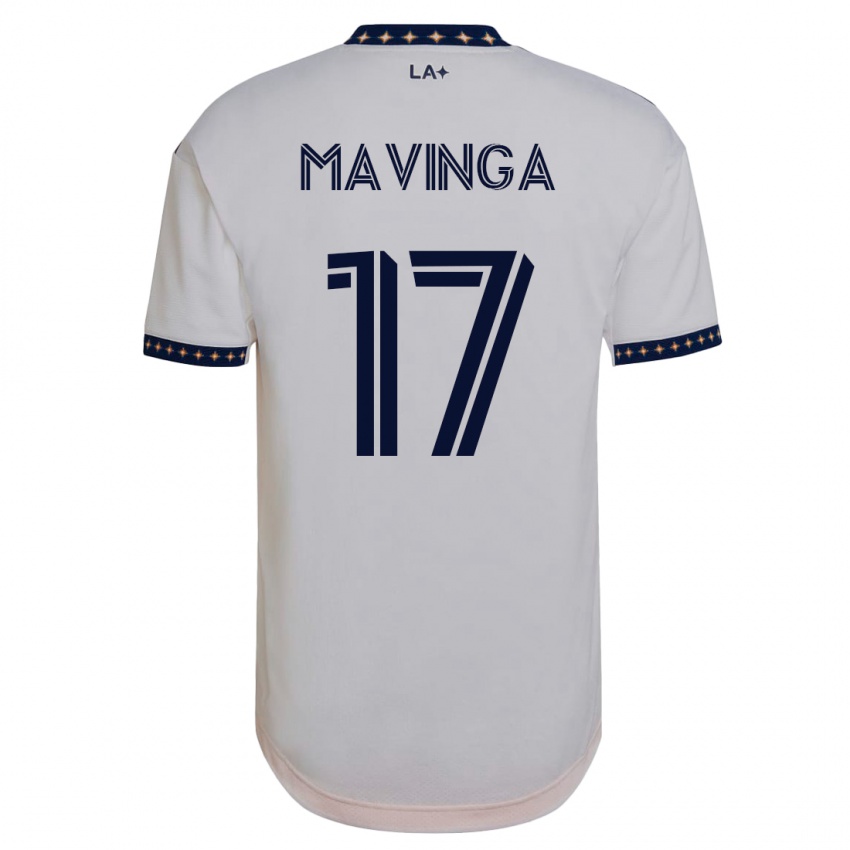 Kinderen Chris Mavinga #17 Wit Thuisshirt Thuistenue 2023/24 T-Shirt België