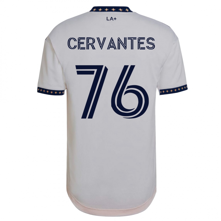 Enfant Maillot Aaron Cervantes #76 Blanc Tenues Domicile 2023/24 T-Shirt Belgique