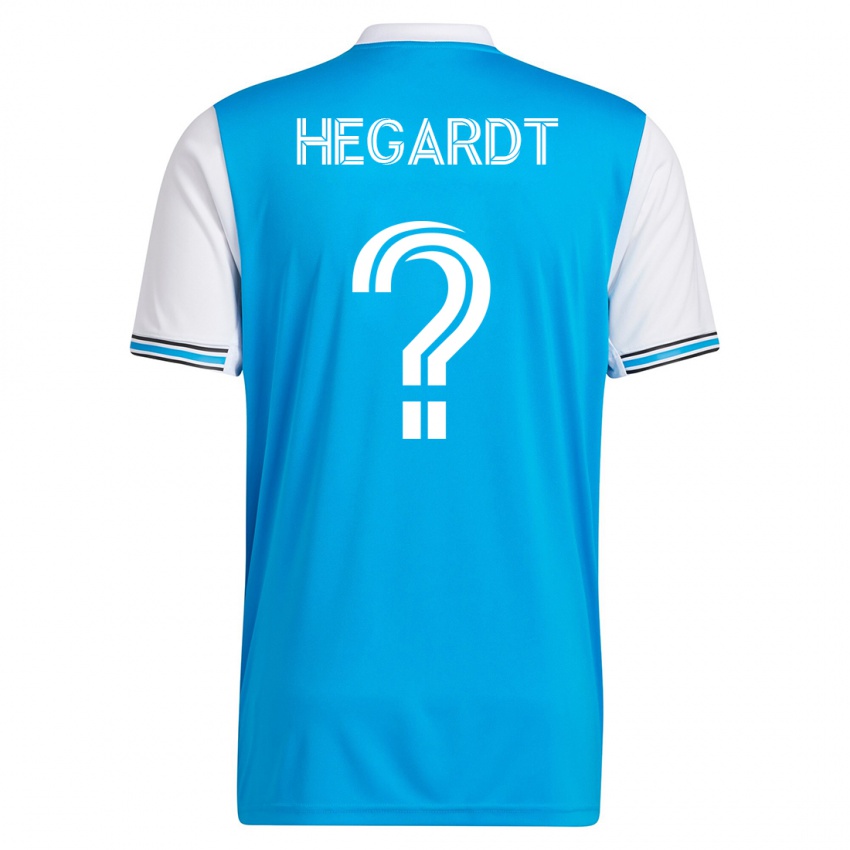 Kinder Chris Hegardt #0 Blau Heimtrikot Trikot 2023/24 T-Shirt Belgien