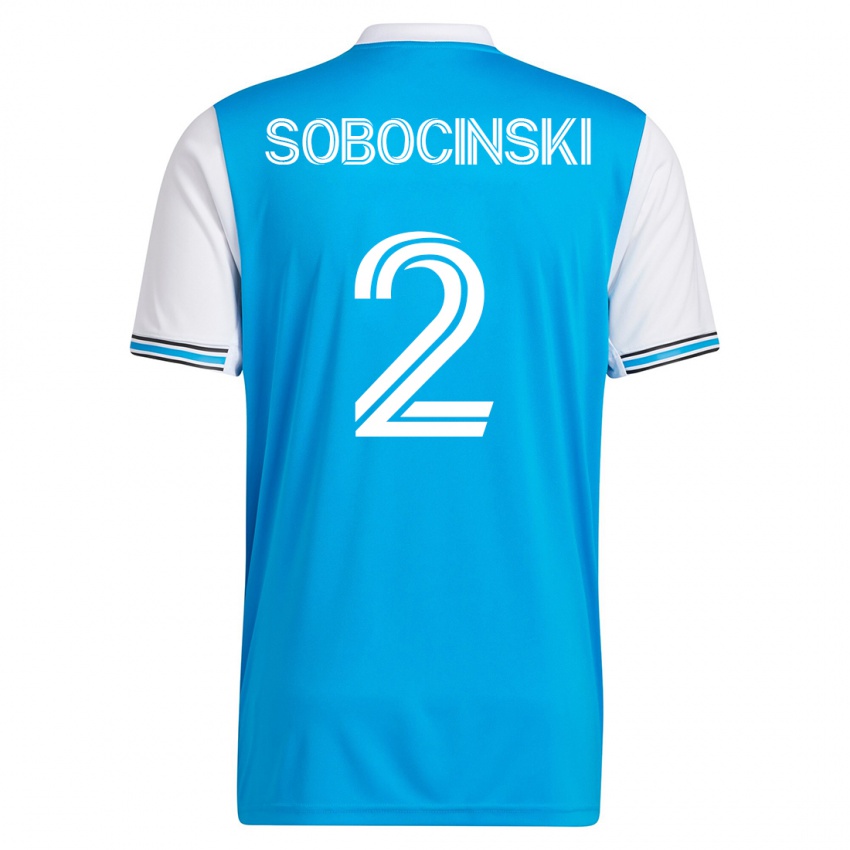 Kinder Jan Sobocinski #2 Blau Heimtrikot Trikot 2023/24 T-Shirt Belgien