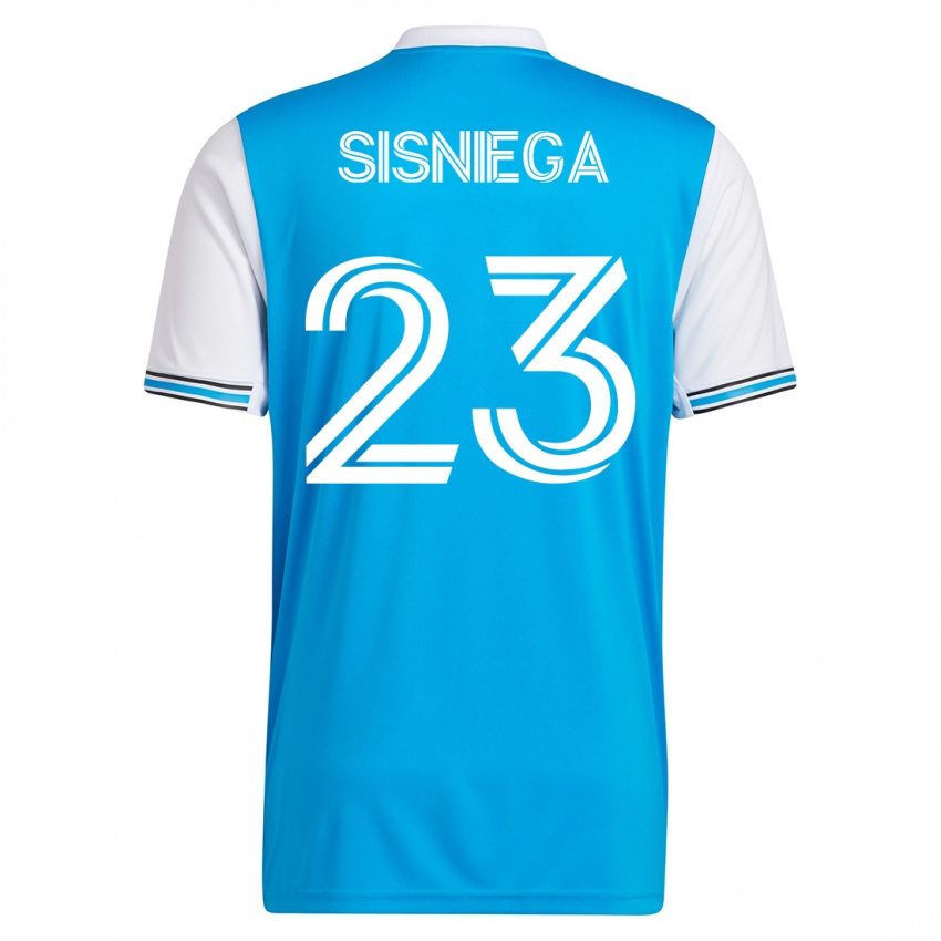 Kinderen Pablo Sisniega #23 Blauw Thuisshirt Thuistenue 2023/24 T-Shirt België