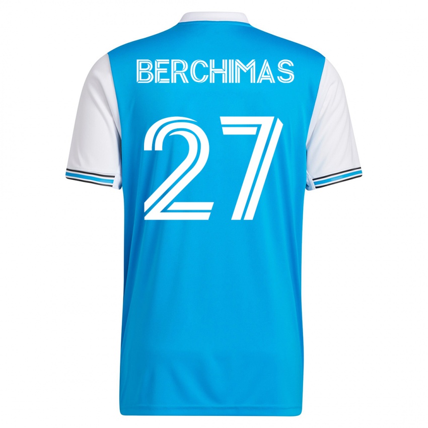 Kinderen Nimfasha Berchimas #27 Blauw Thuisshirt Thuistenue 2023/24 T-Shirt België