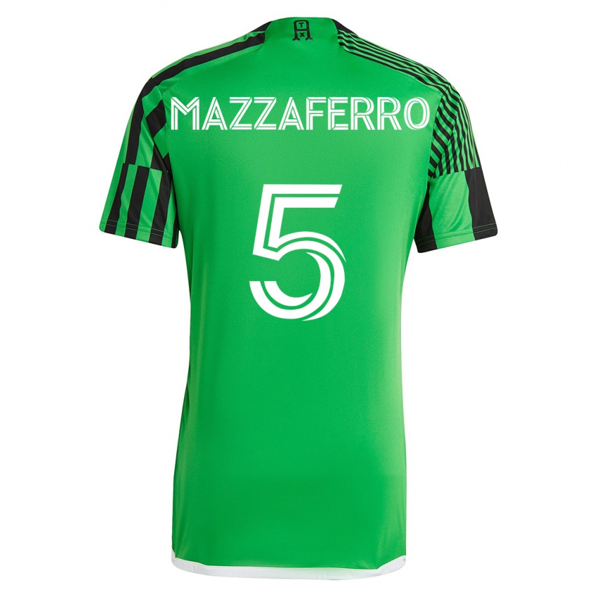 Kinder Salvatore Mazzaferro #5 Grün Schwarz Heimtrikot Trikot 2023/24 T-Shirt Belgien