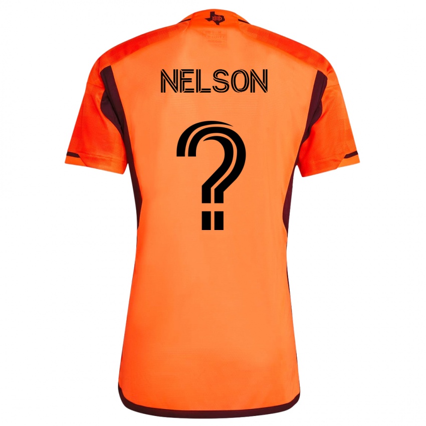 Kinder Michael Nelson #0 Orangefarben Heimtrikot Trikot 2023/24 T-Shirt Belgien