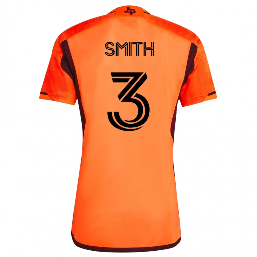 Kinder Brad Smith #3 Orangefarben Heimtrikot Trikot 2023/24 T-Shirt Belgien