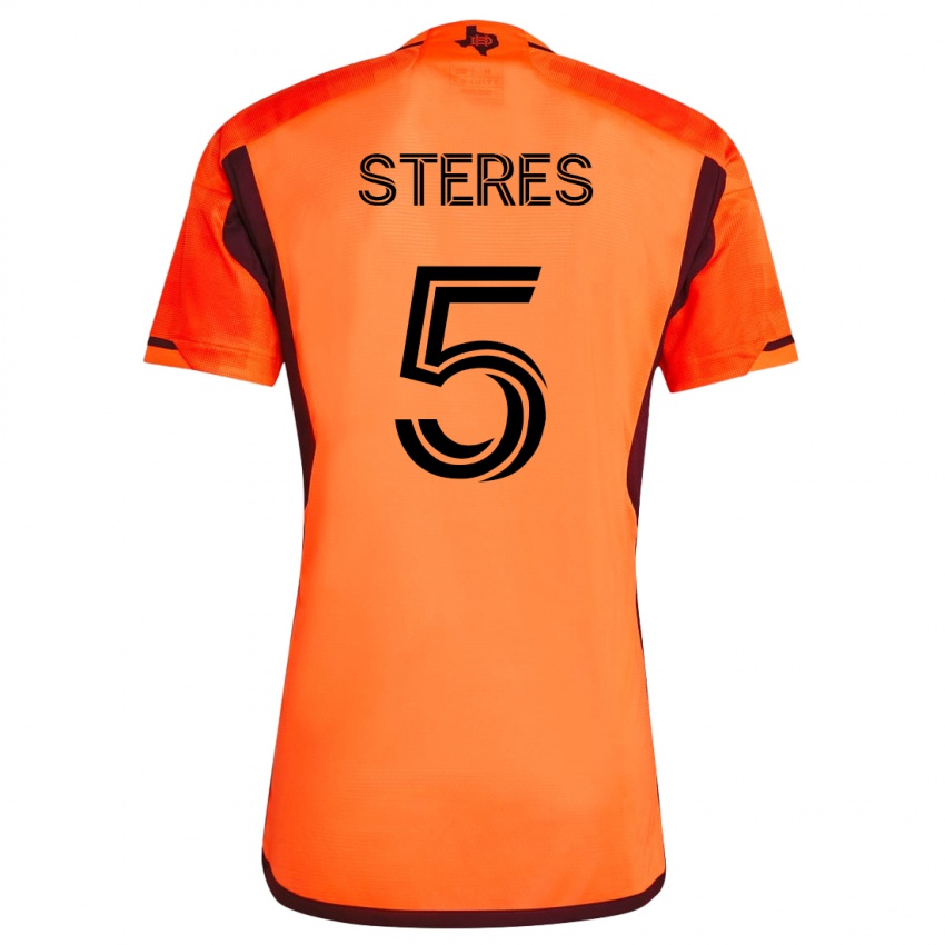 Kinder Daniel Steres #5 Orangefarben Heimtrikot Trikot 2023/24 T-Shirt Belgien