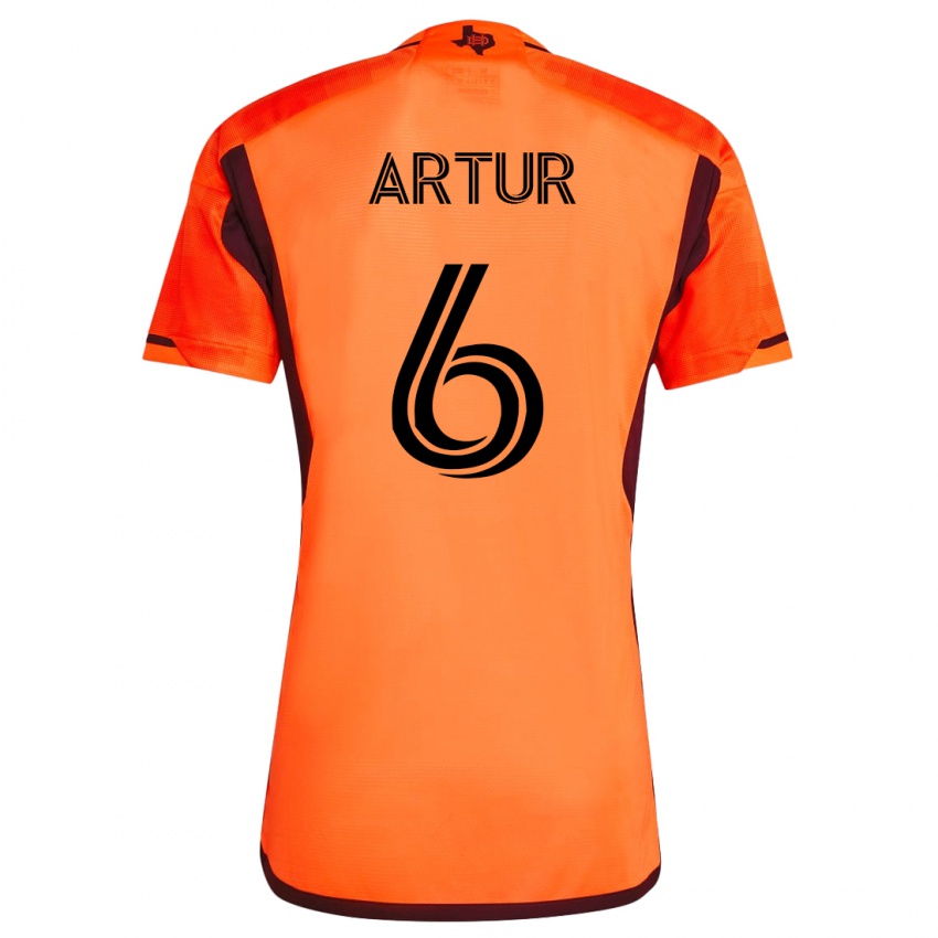Kinder Artur #6 Orangefarben Heimtrikot Trikot 2023/24 T-Shirt Belgien