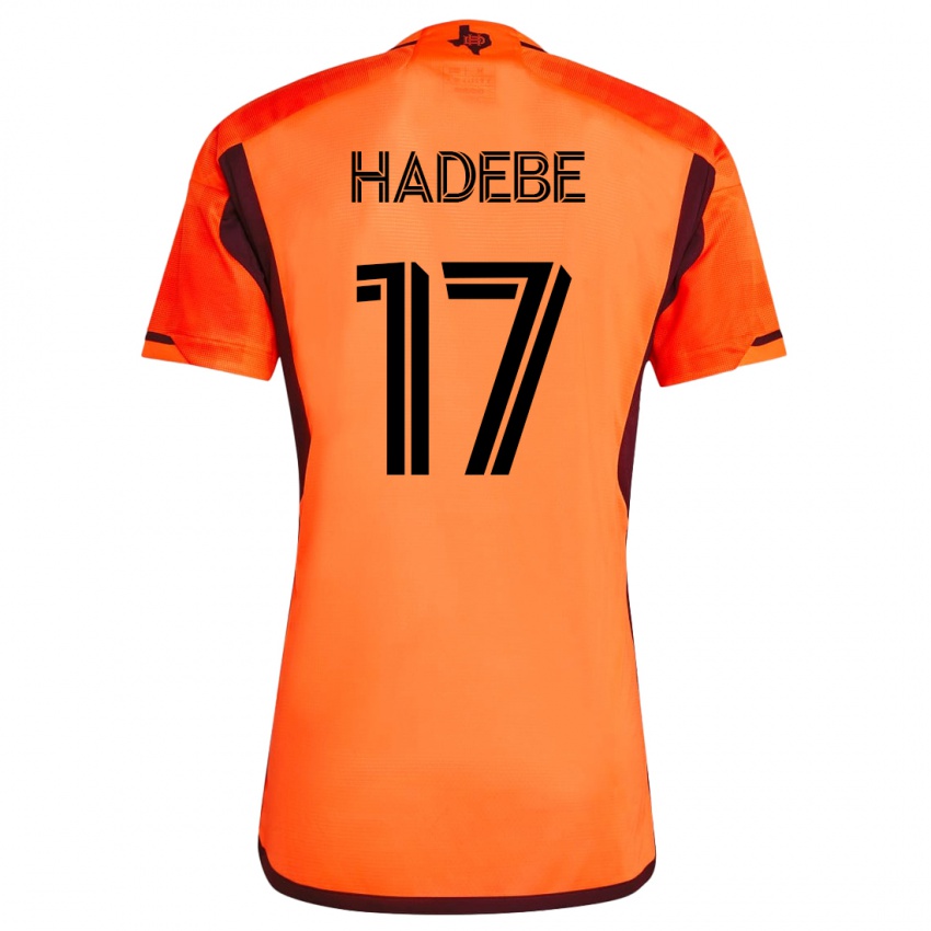 Kinder Teenage Hadebe #17 Orangefarben Heimtrikot Trikot 2023/24 T-Shirt Belgien