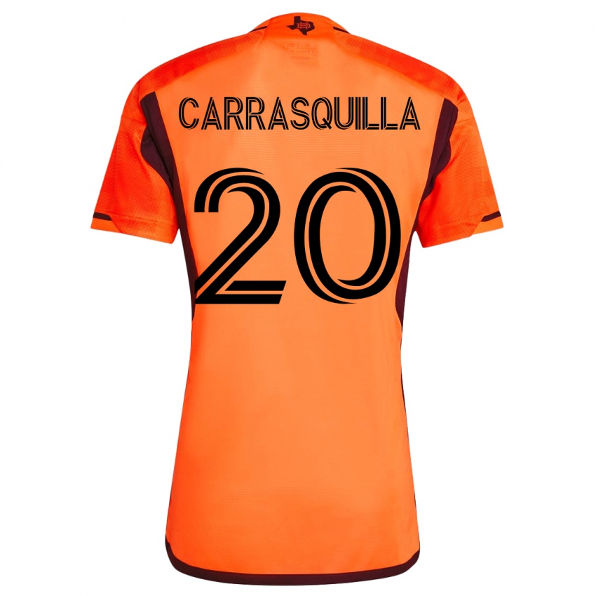 Kinder Adalberto Carrasquilla #20 Orangefarben Heimtrikot Trikot 2023/24 T-Shirt Belgien