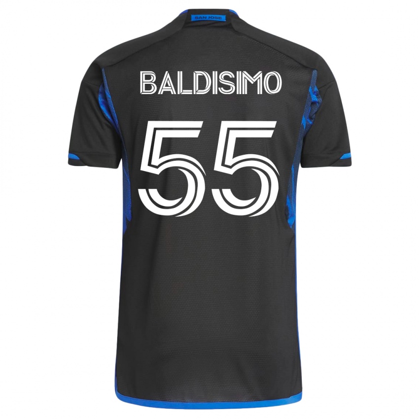 Kinderen Michael Baldisimo #55 Blauw Zwart Thuisshirt Thuistenue 2023/24 T-Shirt België
