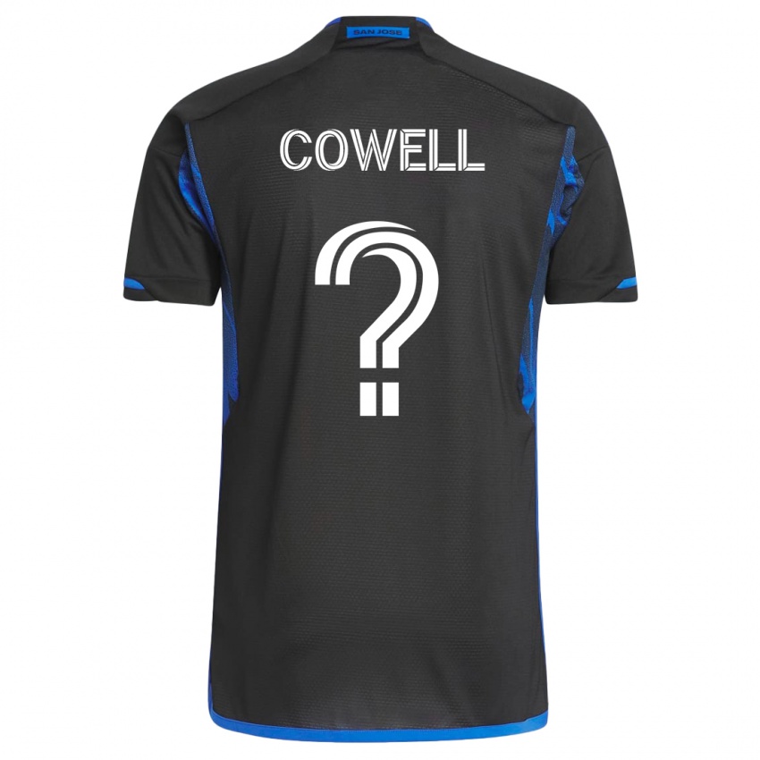 Kinderen Chance Cowell #0 Blauw Zwart Thuisshirt Thuistenue 2023/24 T-Shirt België