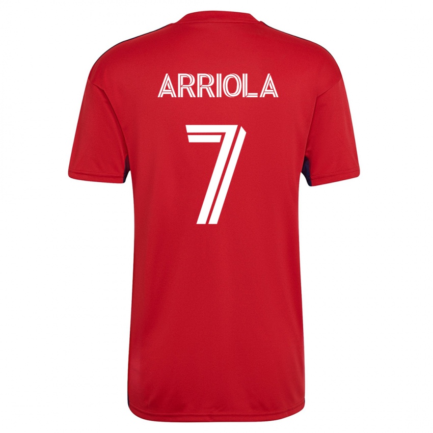 Kinder Paul Arriola #7 Rot Heimtrikot Trikot 2023/24 T-Shirt Belgien