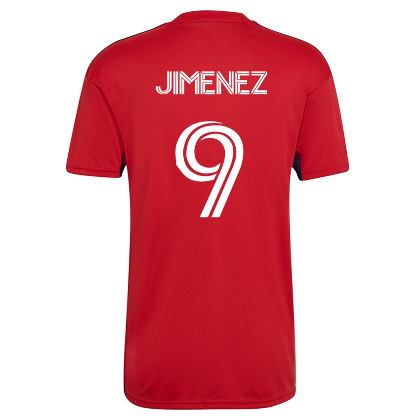 Kinder Jesús Jiménez #9 Rot Heimtrikot Trikot 2023/24 T-Shirt Belgien