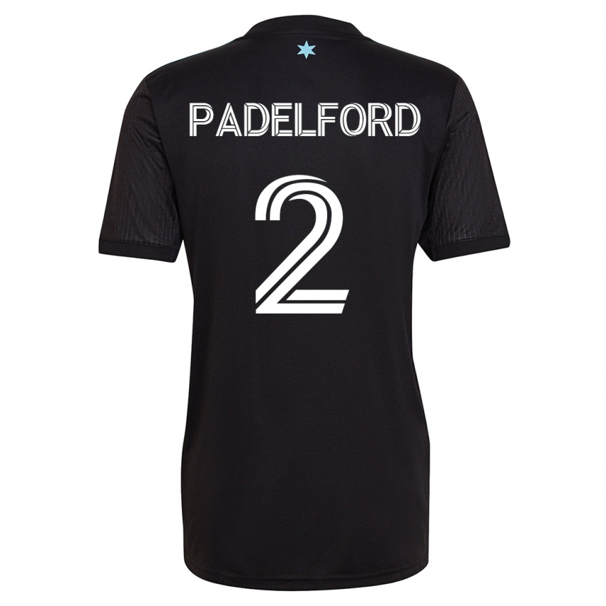 Kinderen Devin Padelford #2 Zwart Thuisshirt Thuistenue 2023/24 T-Shirt België