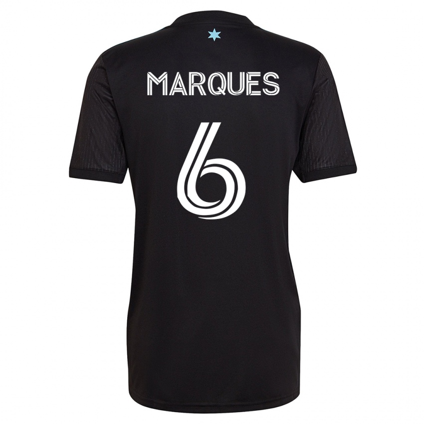 Kinderen Mikael Marqués #6 Zwart Thuisshirt Thuistenue 2023/24 T-Shirt België