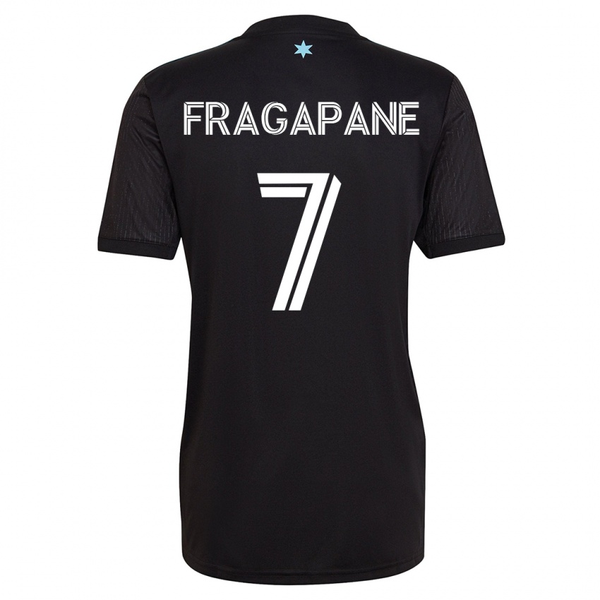 Kinderen Franco Fragapane #7 Zwart Thuisshirt Thuistenue 2023/24 T-Shirt België