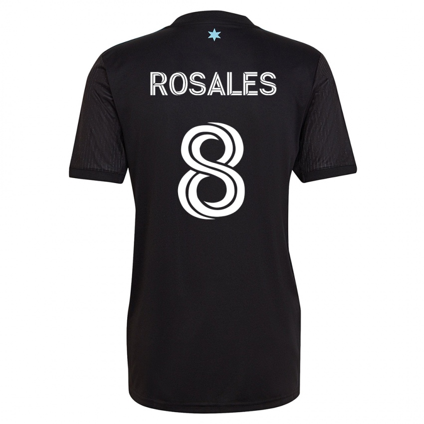 Kinderen Joseph Rosales #8 Zwart Thuisshirt Thuistenue 2023/24 T-Shirt België
