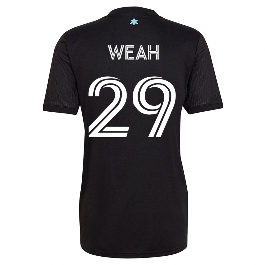 Kinderen Patrick Weah #29 Zwart Thuisshirt Thuistenue 2023/24 T-Shirt België