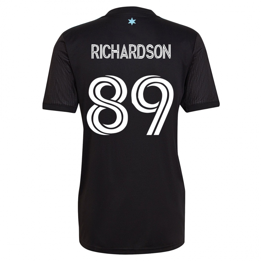 Kinderen Nick Richardson #89 Zwart Thuisshirt Thuistenue 2023/24 T-Shirt België