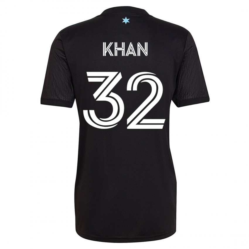 Kinderen Molik Khan #32 Zwart Thuisshirt Thuistenue 2023/24 T-Shirt België
