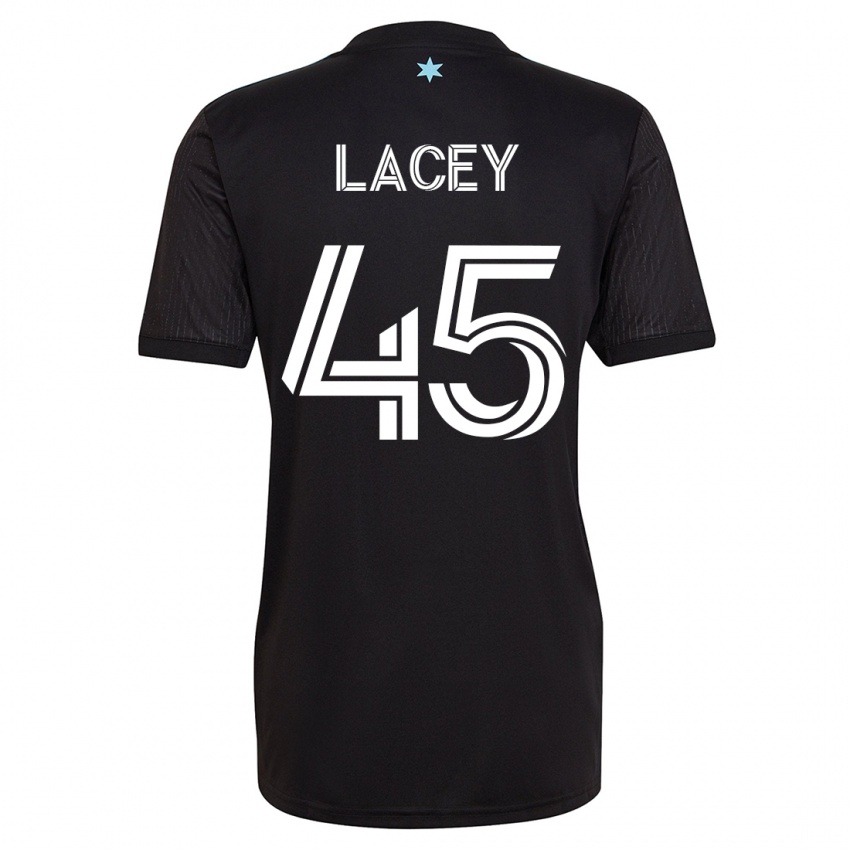 Kinderen Kameron Lacey #45 Zwart Thuisshirt Thuistenue 2023/24 T-Shirt België