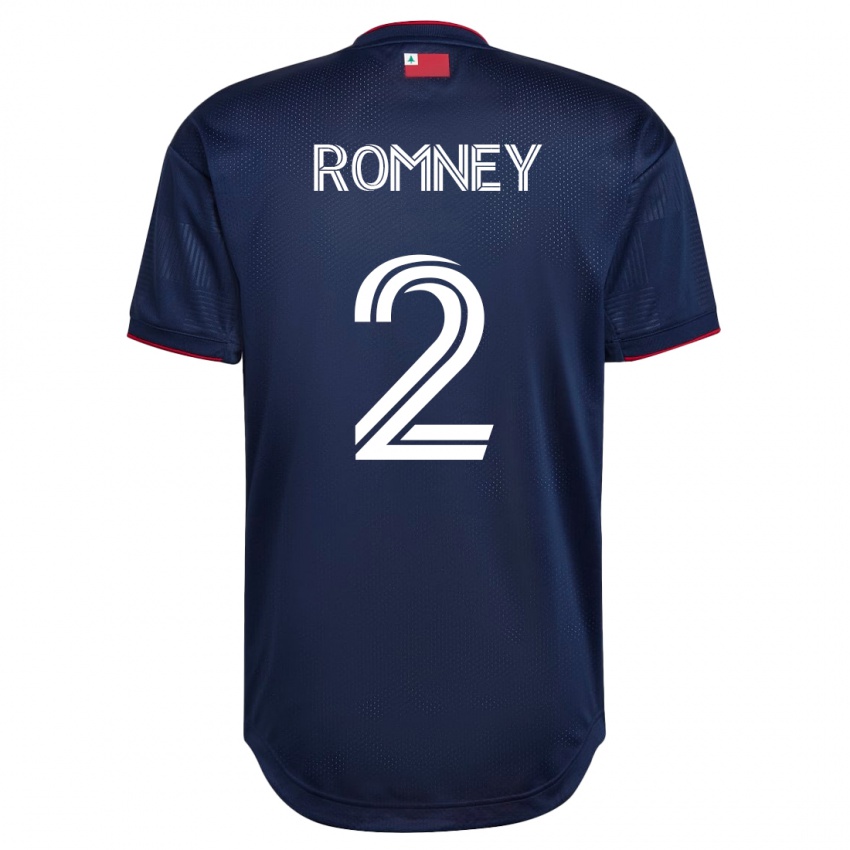 Kinder Dave Romney #2 Marine Heimtrikot Trikot 2023/24 T-Shirt Belgien