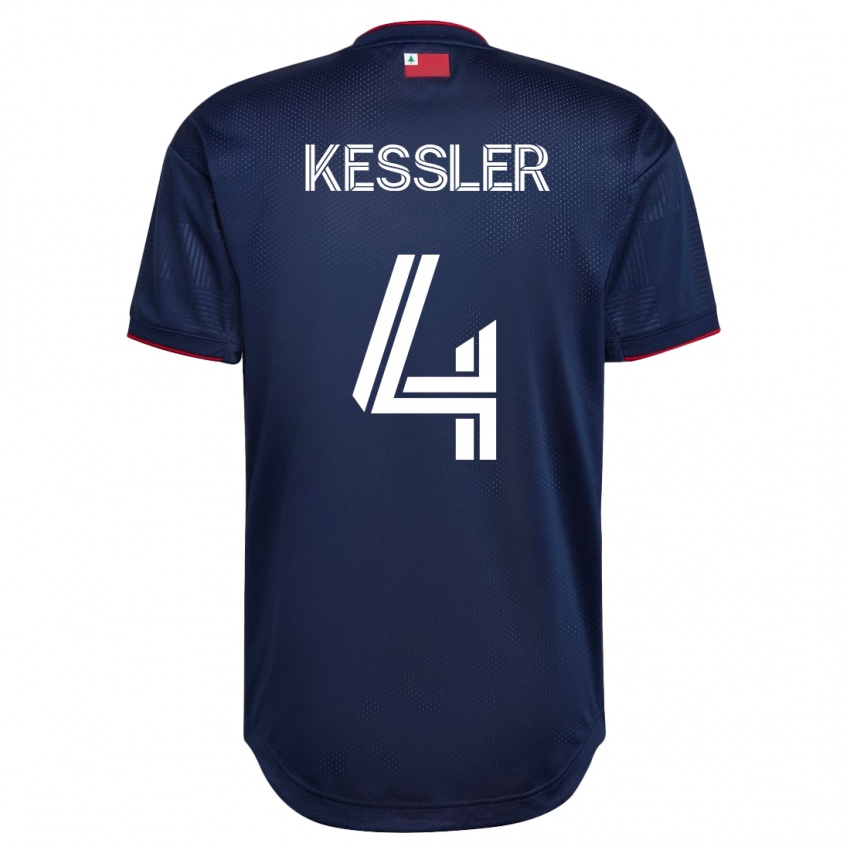 Kinder Henry Kessler #4 Marine Heimtrikot Trikot 2023/24 T-Shirt Belgien